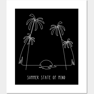 Summer State Of Mind (w/b) Posters and Art